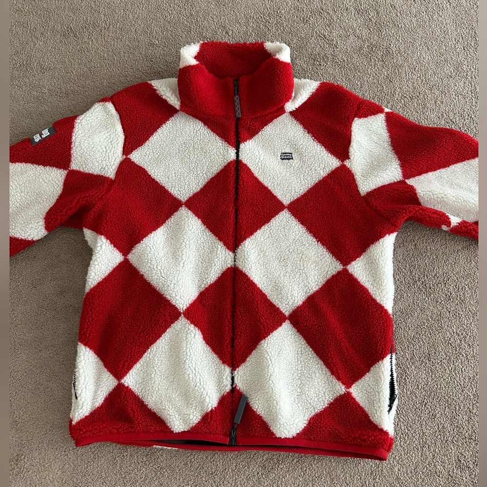 Rowing Blazers Harlequin DeepPile Sherpa “Jockey” F… Gem